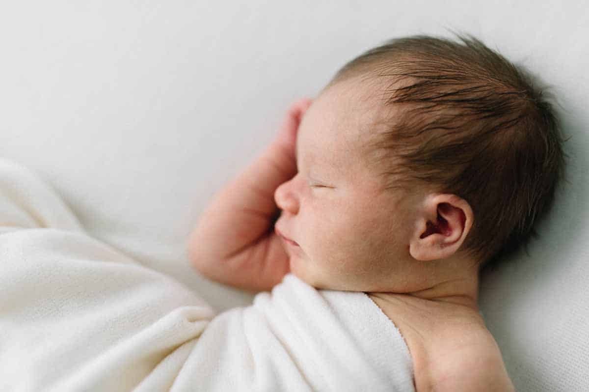Fotografering af nyfødt (newborn).